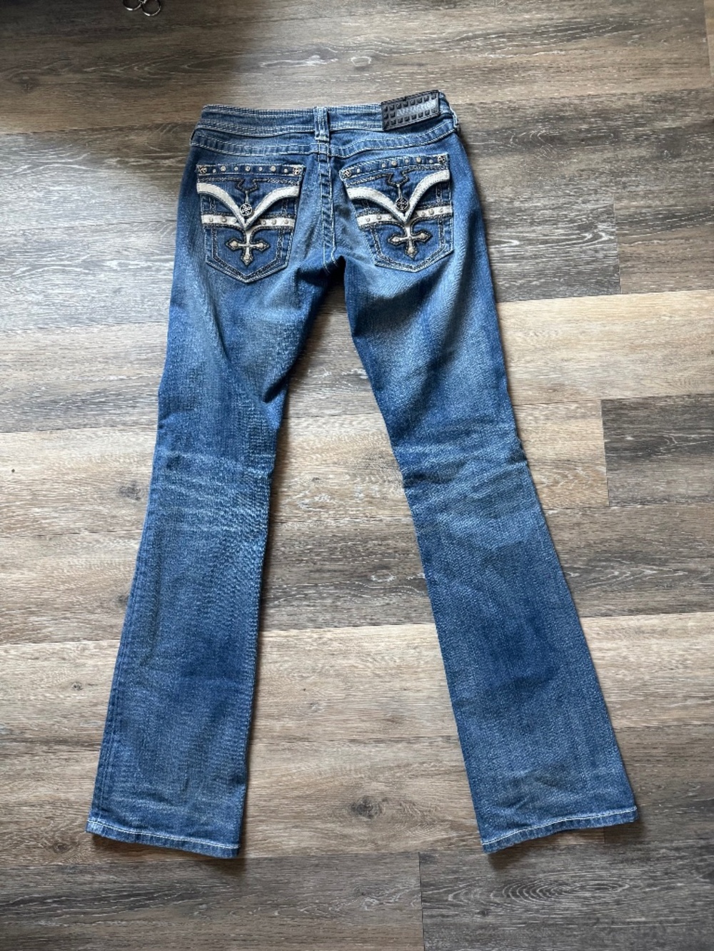 Affliction Jade Bootcut Jeans Studded Cross Sz 27